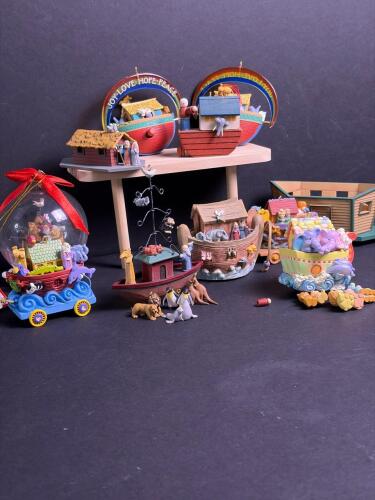 Assorted Noah's Ark Figurines and Ornaments Collection