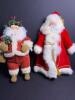 Santa Claus Figures in Holiday Attire 12"