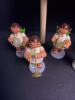 Erzgebirge Expertic German Painted Wooden Angel Figurines from mid-1960s - 4