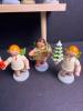 Erzgebirge Expertic German Painted Wooden Angel Figurines from mid-1960s - 5