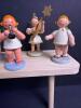 Erzgebirge Expertic German Painted Wooden Angel Figurines from mid-1960s - 6