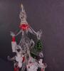 Glass Christmas Tree With Miniature Holiday Ornaments - 3