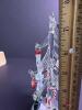 Glass Christmas Tree With Miniature Holiday Ornaments - 6
