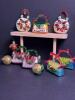 Adorable Handbag-Shaped and Finial-Form Glass Christmas Ornaments Lot - 2