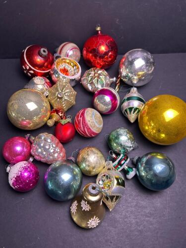 Vintage Glass Christmas Ornaments