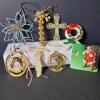 Assorted Christmas Ornaments with White House and 1997 Collectible