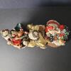 Christmas Santa Figurines with Holiday Scenes - 5