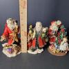 Christmas Santa Figurines with Holiday Scenes - 8