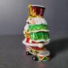 Glass Nutcracker Figurine With Glitter Accents - 4