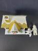 Glittered Holiday House with Two Angel Ornaments - 4