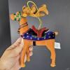 Applause Santa and Reindeer Plush Christmas Ornaments - 2