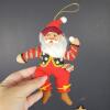 Applause Santa and Reindeer Plush Christmas Ornaments - 3