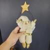 Applause Santa and Reindeer Plush Christmas Ornaments - 4