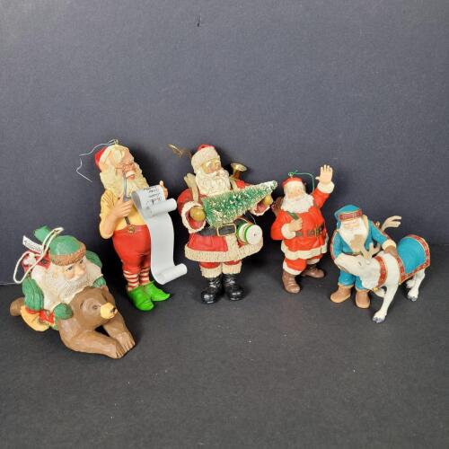 Santa Claus Christmas Figurine Ornaments Assortment