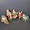 Santa Claus Christmas Figurine Ornaments Assortment