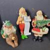 Santa Claus Christmas Figurine Ornaments Assortment - 2