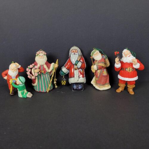 Santa Claus Christmas Ornaments Assorted Vintage-Style