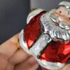Department 56 Christmas Glass Ornaments Santa and Snowman - 3