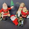 Assorted Santa Claus Christmas Ornaments, Various Styles and Materials - 3