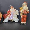 Assorted Santa Claus Christmas Ornaments, Various Styles and Materials - 4