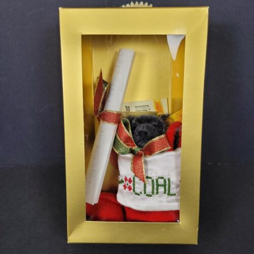 Steiff Miniature Bear in Christmas Stocking Boxed Ornament