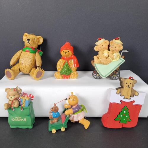Assorted Bear Themed Christmas Ornaments