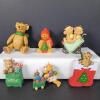 Assorted Bear Themed Christmas Ornaments