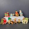 Assorted Bear and Holiday Christmas Ornaments and Figurines