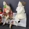 Santa Claus Christmas Ornaments Assortment, Hand-Painted Style - 3
