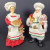 Santa and Mrs. Claus Chef Figurines with Holiday Treats