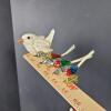 Assorted Bird Christmas Ornaments, Glass, Textile, Beaded, Embroidered - 4