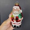 Hand-Blown Glass Christmas Ornaments, Santa and Bear Figures - 5