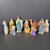 Christmas Nativity Figurines and Angels, Mixed Styles