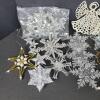 Assorted Christmas Star and Snowflake Ornaments - 2
