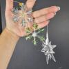 Assorted Glass Snowflake, Star, and Heart Christmas Ornaments - 5