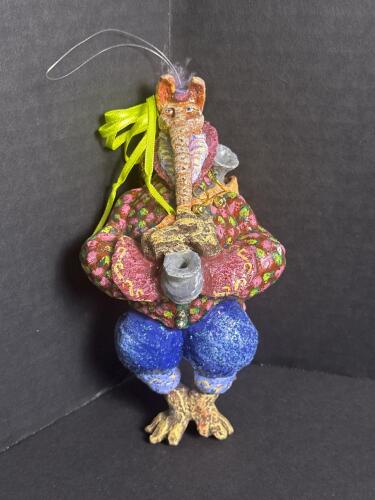 Whimsical Mixed-Media Animal and Santa Christmas Ornaments