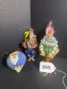 Whimsical Mixed-Media Animal and Santa Christmas Ornaments - 8