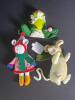 Assorted Plush Christmas Ornaments, Boyds Bear, Mouse, Frog, Doll - 2