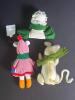 Assorted Plush Christmas Ornaments, Boyds Bear, Mouse, Frog, Doll - 3