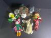 Assorted Plush Christmas Ornaments, Boyds Bear, Mouse, Frog, Doll - 7