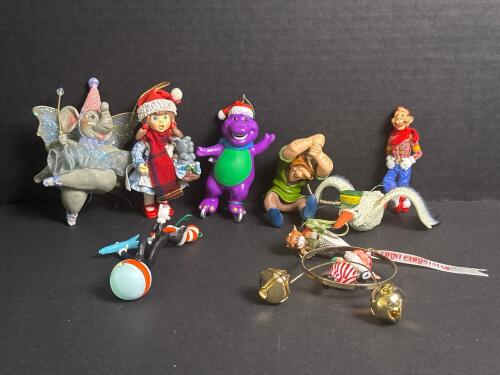 Assorted Character Christmas Ornaments