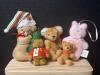Assorted Plush Teddy Bear Christmas Ornaments - 5