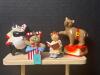 Assorted Bear and Animal Christmas Ornaments, Ceramic and Resin - 2
