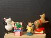 Assorted Bear and Animal Christmas Ornaments, Ceramic and Resin - 3