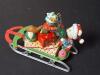 Assorted Christmas Bear Ornaments and Lighted Tunnel of Love Ornament - 6