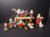 Hallmark Santa and Holiday Figurine Ornaments Assortment - 2