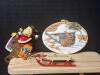 Assorted Christmas Ornaments Including Hallmark and Pinecone Santa - 3