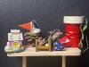 Assorted Christmas Ornaments Including Hallmark and Pinecone Santa - 6