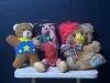 Plush Christmas and Character Bear Ornaments Assortment - 2