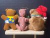 Plush Christmas and Character Bear Ornaments Assortment - 3